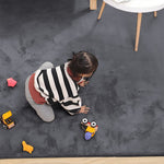 Rabbit Fur Super Soft Carpet (Grey, 4x6 Feet)