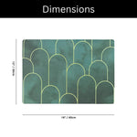 Kitchen Place Mat Set Of 6 (30x40 CM Green)