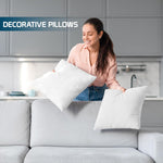 Rebbit Cushion Filler Pack of 5(White,16 x 16 inch )