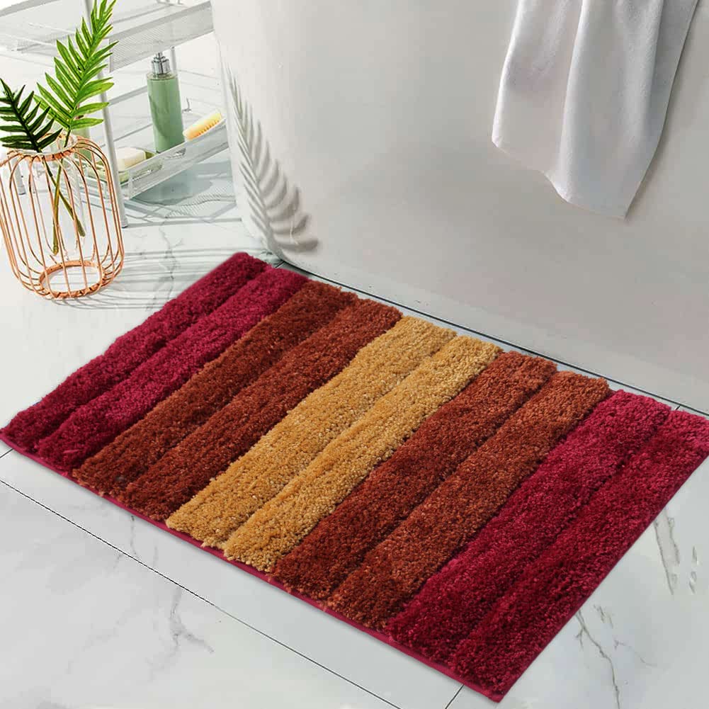 Luxury Bath Mat for Bathroom (40X60 Cm ,Cherry)
