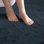 Rabbit Fur Soild RunnerSuper Soft (Anthra, 2x5 Feet)