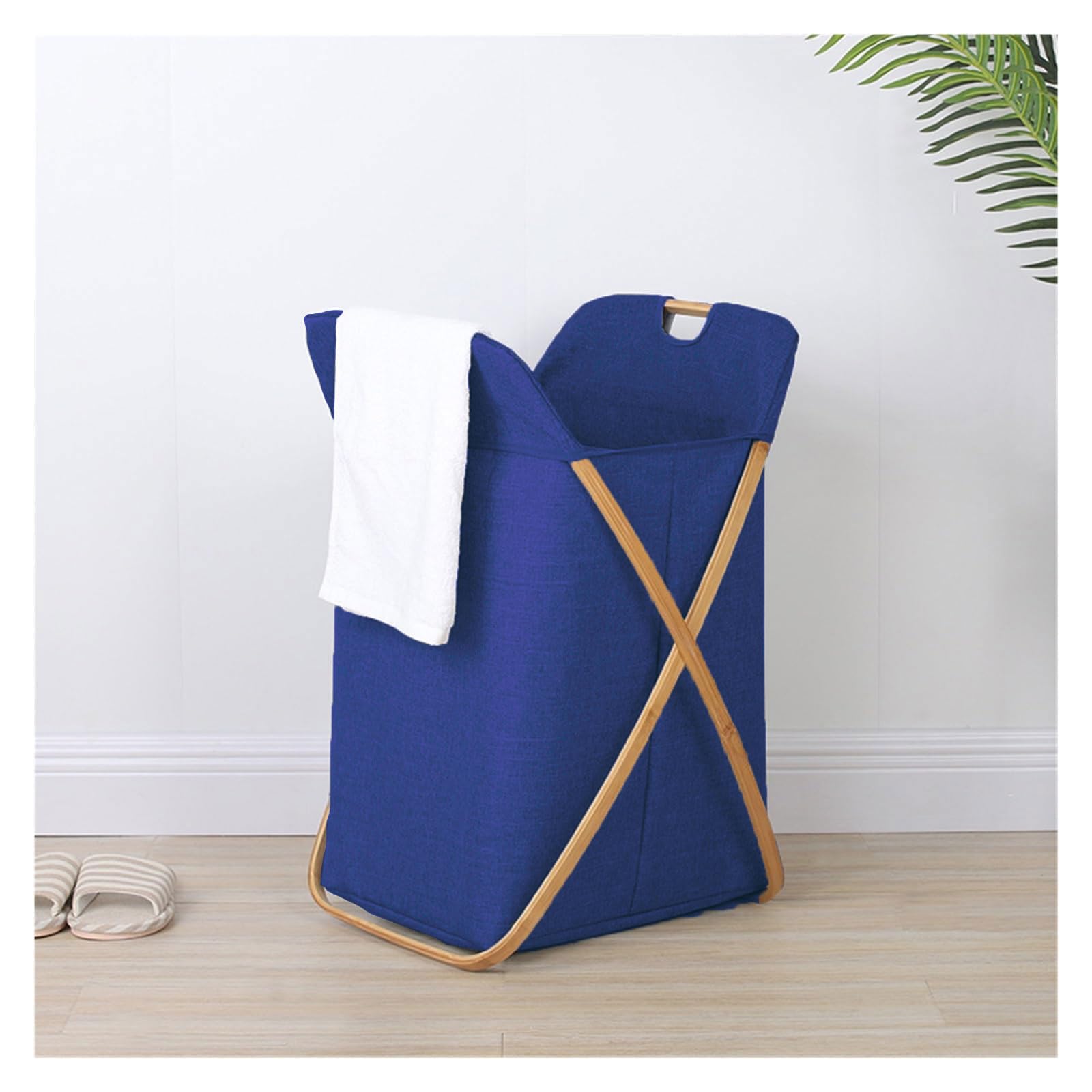 Laundry Basket for Clothes (40x70 cm, Navy Blue)