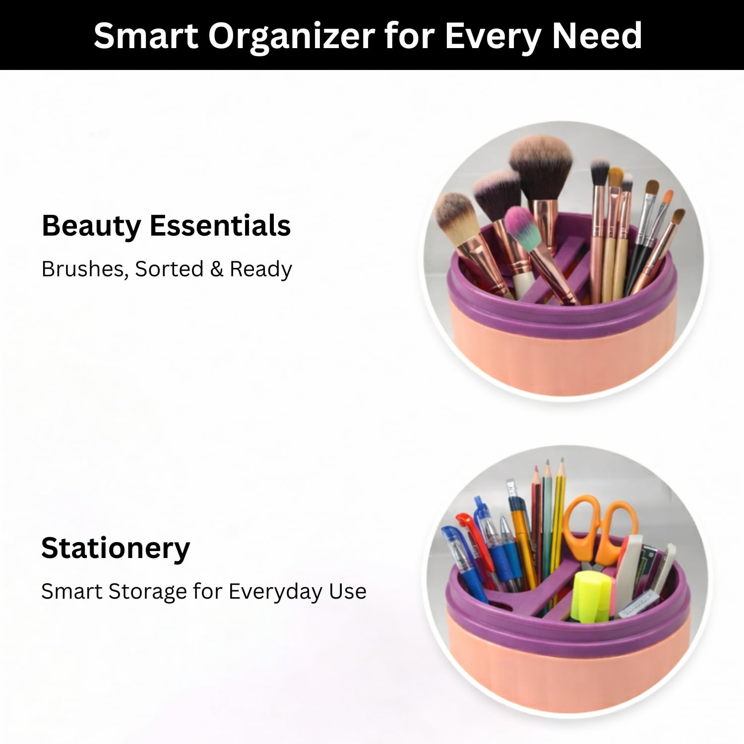 Portable Toothbrush Holder Case Combo ( 7x21 cm, Navy Blue & Peach) Pack of 2