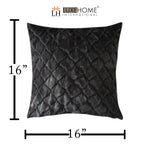 Cushion Cover Double Side Rabbit Fur Pack of 2 (16 x 16 inch ,Anthra)