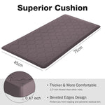 Jersey Diamond Anti-Fatigue  Kitchen Mat (45x75 cm,Coffee)