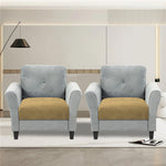 Rabbit Fur Sofa Cover Pack of 2 (61x66 cm, Anti Gold)