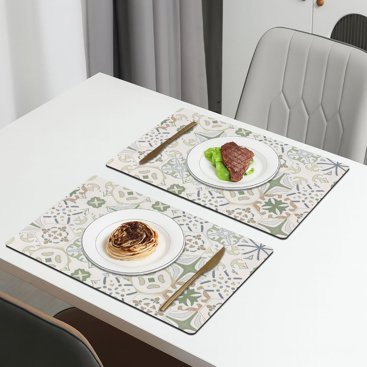 Kitchen Place Mat Set Of 2 (30x45 CM Geometric)