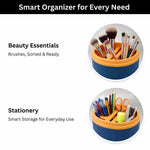 Portable Toothbrush Holder Case Combo( 7x21 cm, Navy Blue) Pack of 2