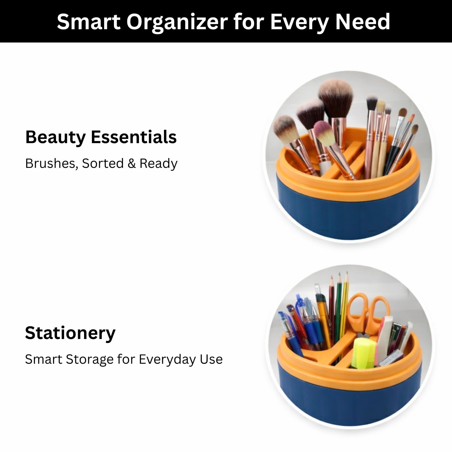 Portable Toothbrush Holder Case Combo( 7x21 cm, Navy Blue) Pack of 2