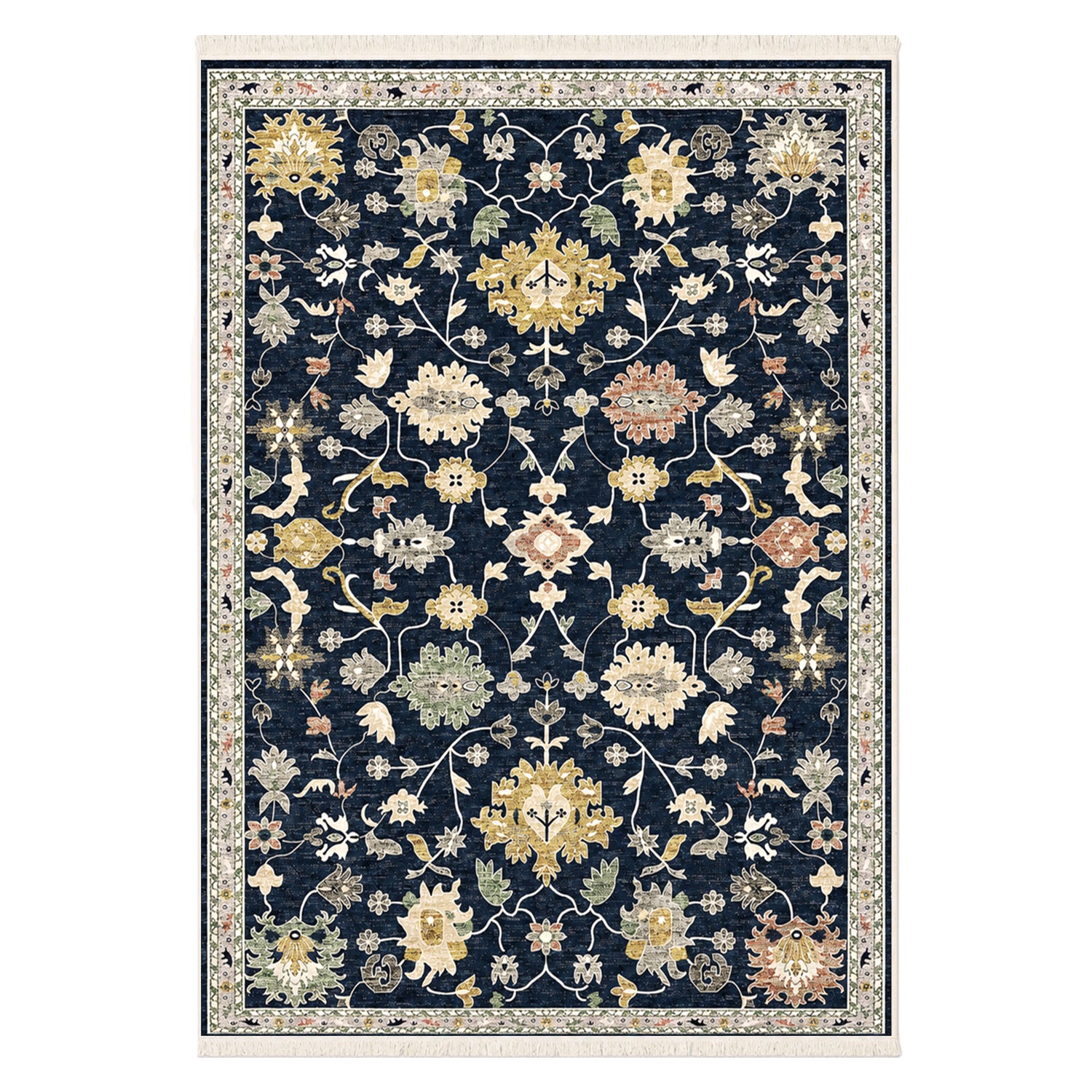 Riyasat Printed Carpet For Home And Office ( 3x5 ft, Midnight Floor )