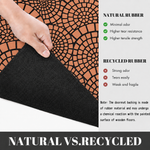 Rubber Door Mat Mosaic Textured ( 45x75 cm Copper )