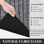 Rubber Door Mat Linear Textured ( 45x75 cm Silver )