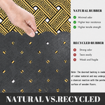 Rubber Door Mat Weave Textured ( 45x75 cm Golden )