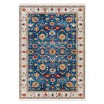 Riyasat Printed Carpet For Home And Office ( 3x5 ft, Royal Blue )
