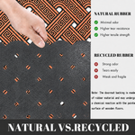 Rubber Door Mat Weave Textured ( 45x75 cm Copper )