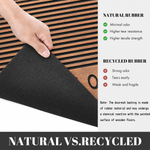 Rubber Door Mat Welcome Textured ( 45x75 cm Copper )