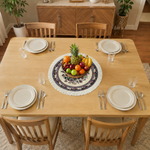 Floral Pattern Dining Table Mats ( 36x36cm, Multicolor, Set Of 2 )