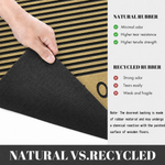 Rubber Door Mat Welcome Textured ( 45x75 cm Golden )
