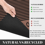 Rubber Door Mat Welcome Textured ( 45x75 cm Brown )