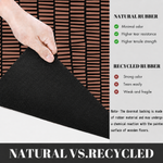Rubber Door Mat Linear Textured ( 45x75 cm Brown )