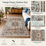 Riyasat Printed Carpet For Home And Office ( 5x7 ft, Rustic heritage )
