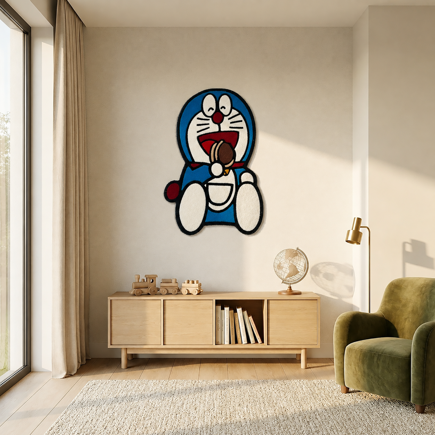 Premium Wool Tufted Rug Doreomon