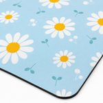 Kitchen Dish Drying Mat | Blue Daisy Floral Print | 35x55 cm
