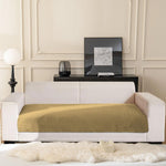 Rabbit Fur Sofa Cover 3 Seater (Anti Gold, 68x183 cm)