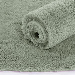 Vegas Microfiber Bath Mat (40x60 cm, Pastel Green) Pack of 2