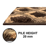 Macau Square Bath Mat (40x60 cm,Chocolate)