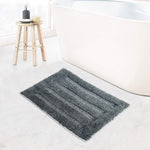 Bathmat 2500 GSM Microfiber Anti Skid (Grey, 45cm x 75cm)