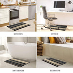 Cuba PVC Door Mats Anti Fatigue - Stripe Black (40x60 cm)