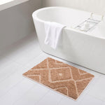Bath Mat Classic Diamond Microfiber 2200 GSM (40x60 cm, Taupe)