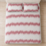 Double Bedsheet with 2 Pillow Covers 220 TC 100% Cotton Feel ( King Size Pink 90x100inch )