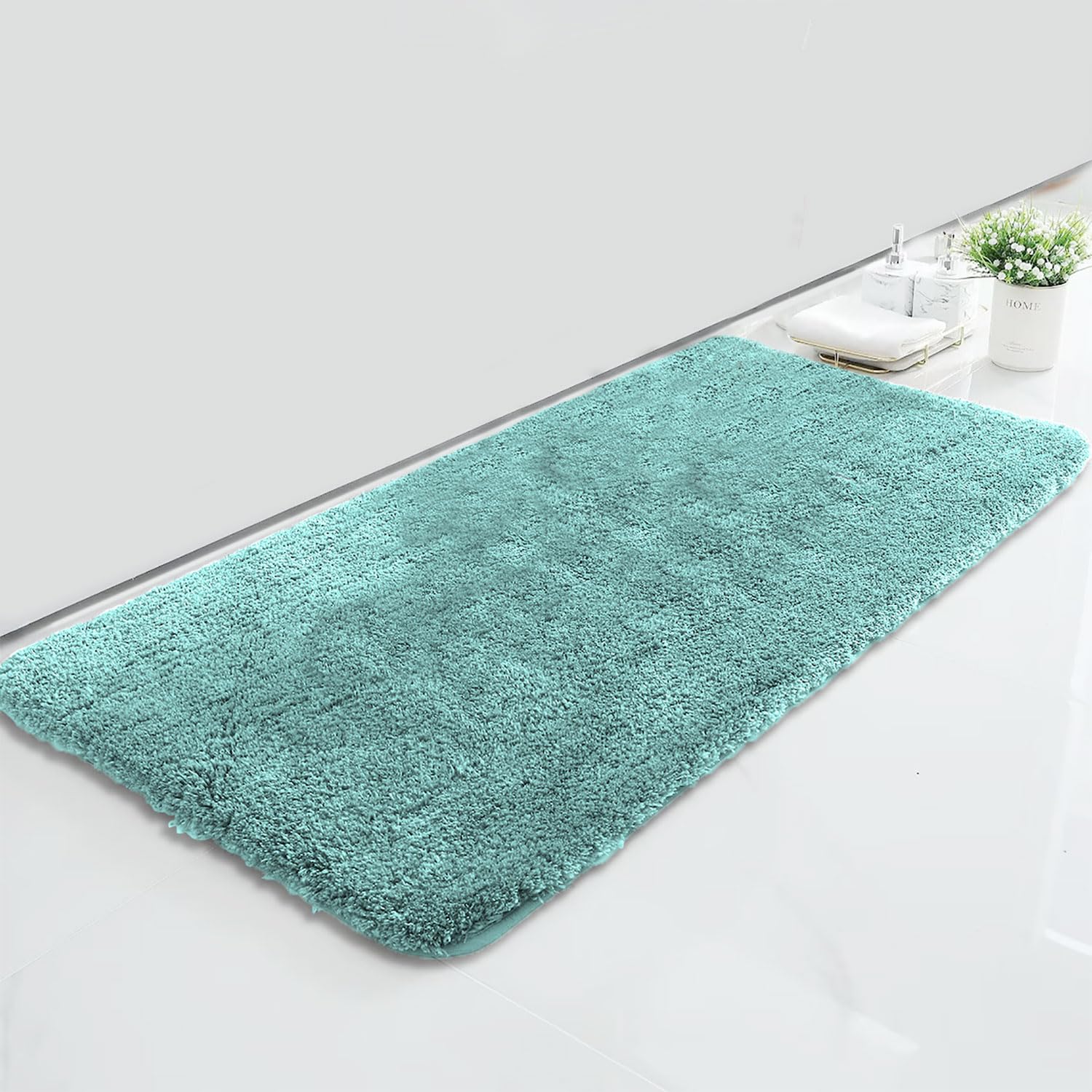 Vegas Mats for Bathroom, Door (60x90 cm, Aqua)