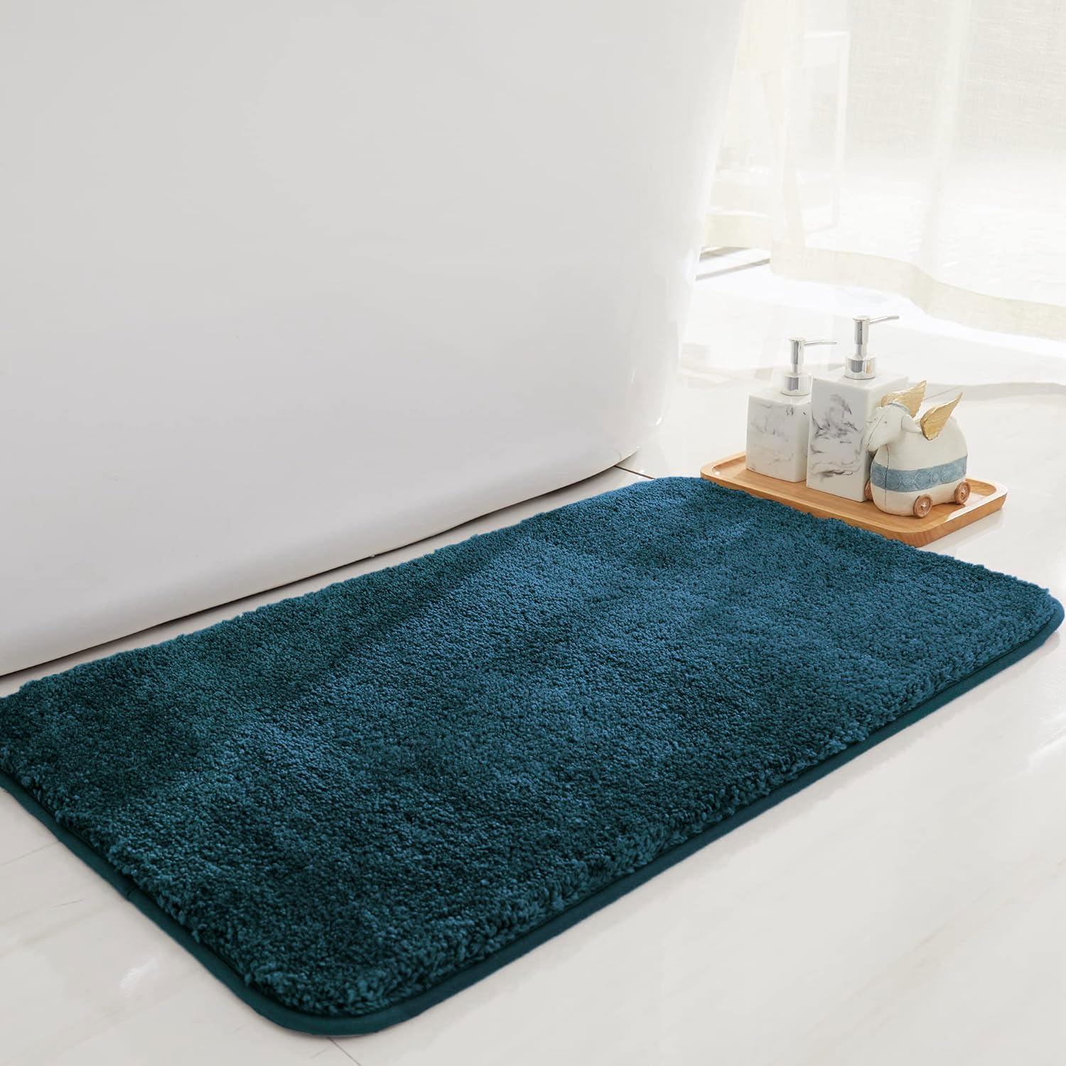 Newman Microfiber Bath Mat 2500 GSM (45x75 cm, Teal)