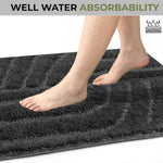 Scotland Maze Cut Bathmat Mat Pack Of 2 (38x58 cm , Silver)