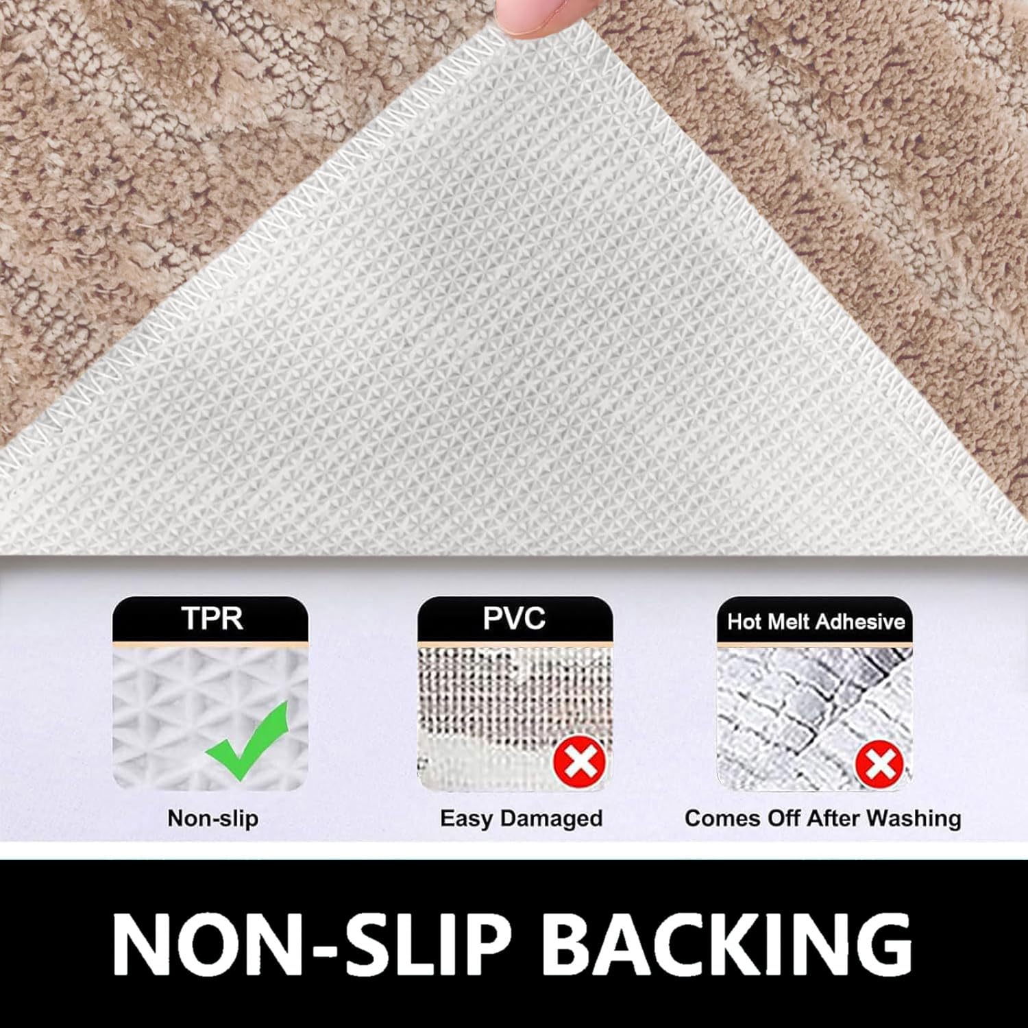 Scotland Maze Cut Bathmat Mat Pack Of 2 (38x58 cm , Beige)