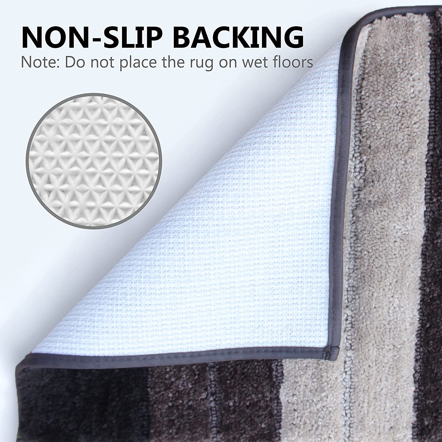 Luxury Bath Mat for Bathroom (40X60 Cm ,Anthra)