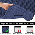 Shaggy Chenille Bath Mat Extra Soft  (45x75 cm Navy)