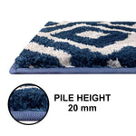 Macau Diamond Bath Mat (40x60 cm,Teal)