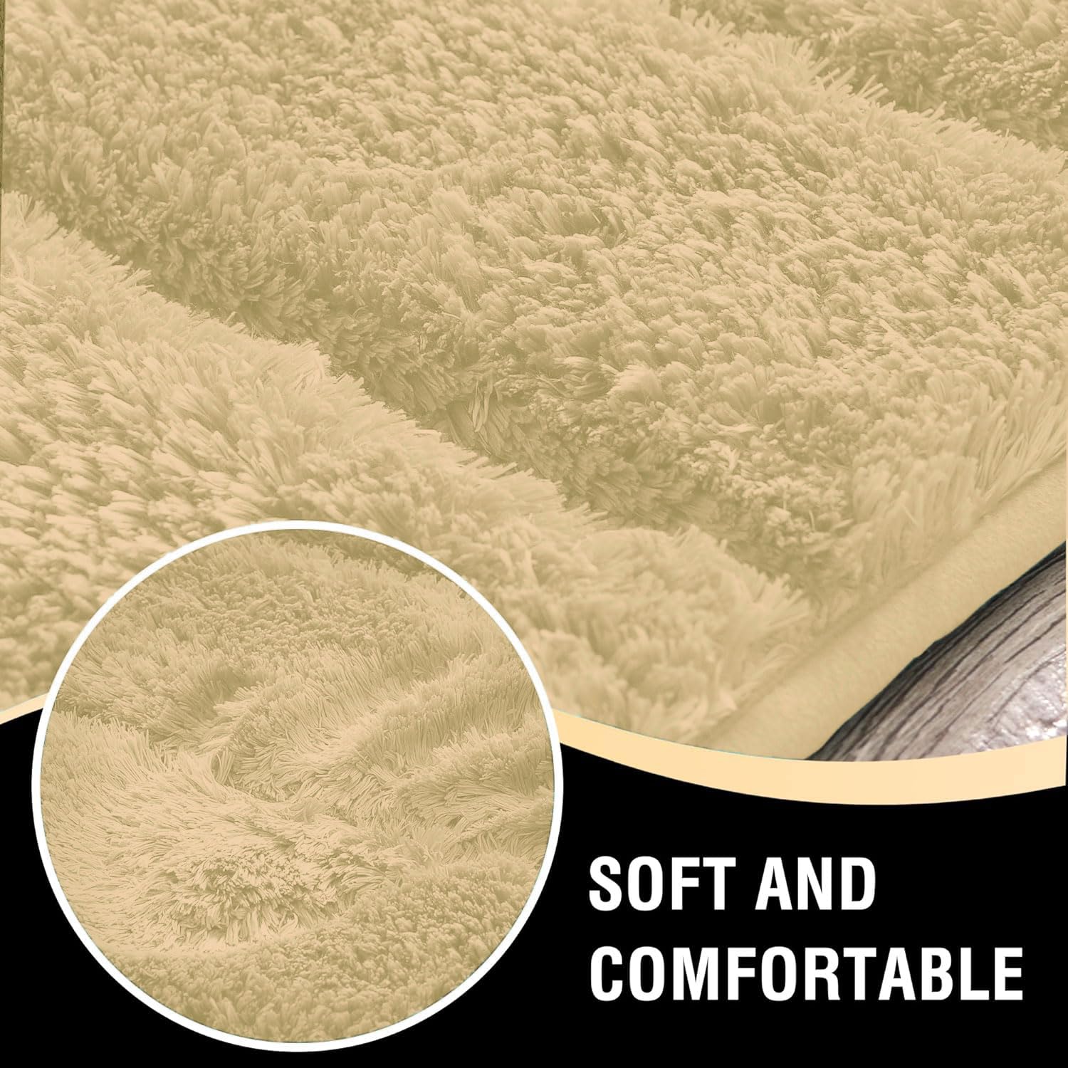 Toronto Bathmat Super Soft Microfiber (40x60 cm, Gold)