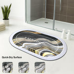 Rubber Doormat Anti Slip (Swirl Design ,35x58 cm)