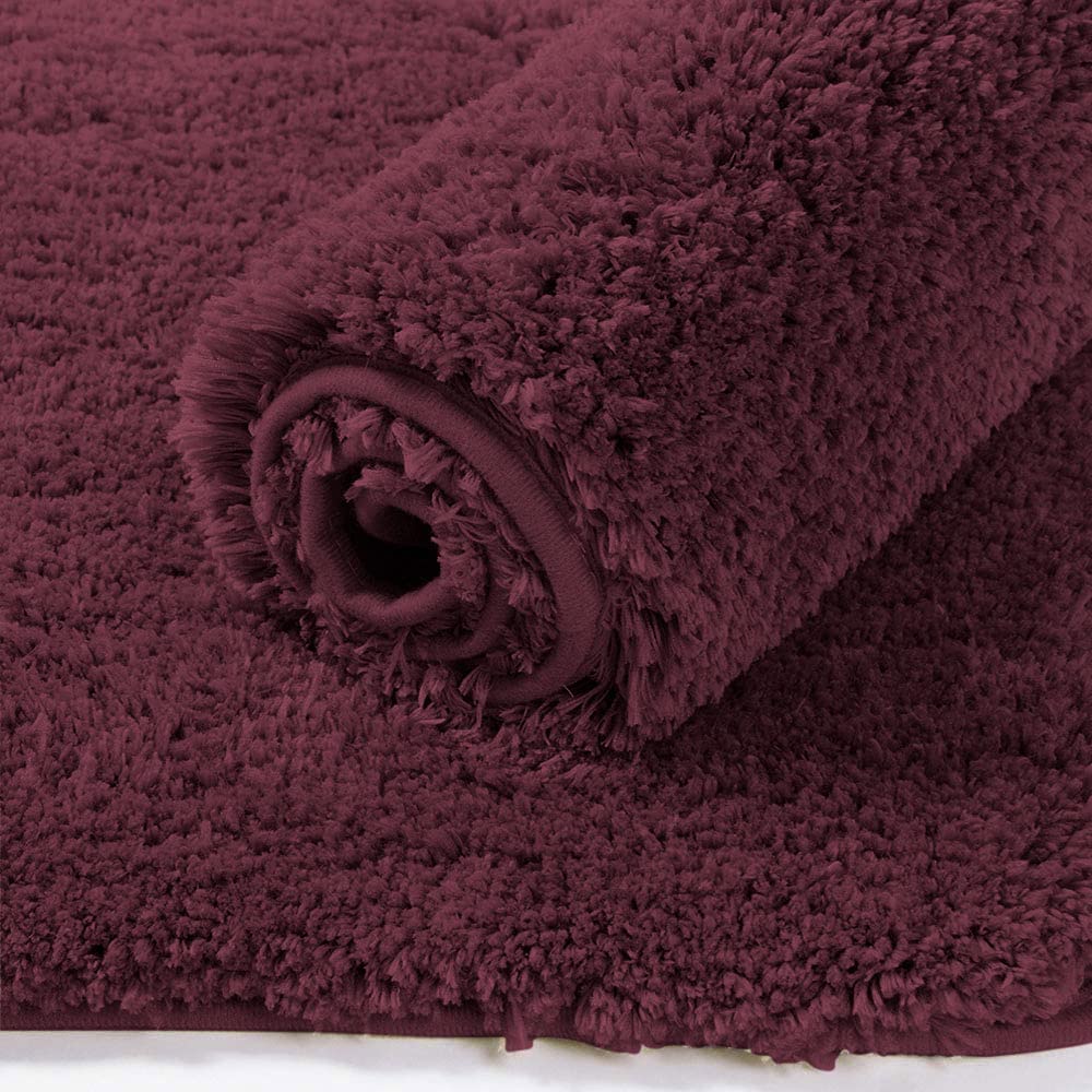 Newman Microfiber Bathmat 2500 GSM (Wine, 60Cm x 90Cm)