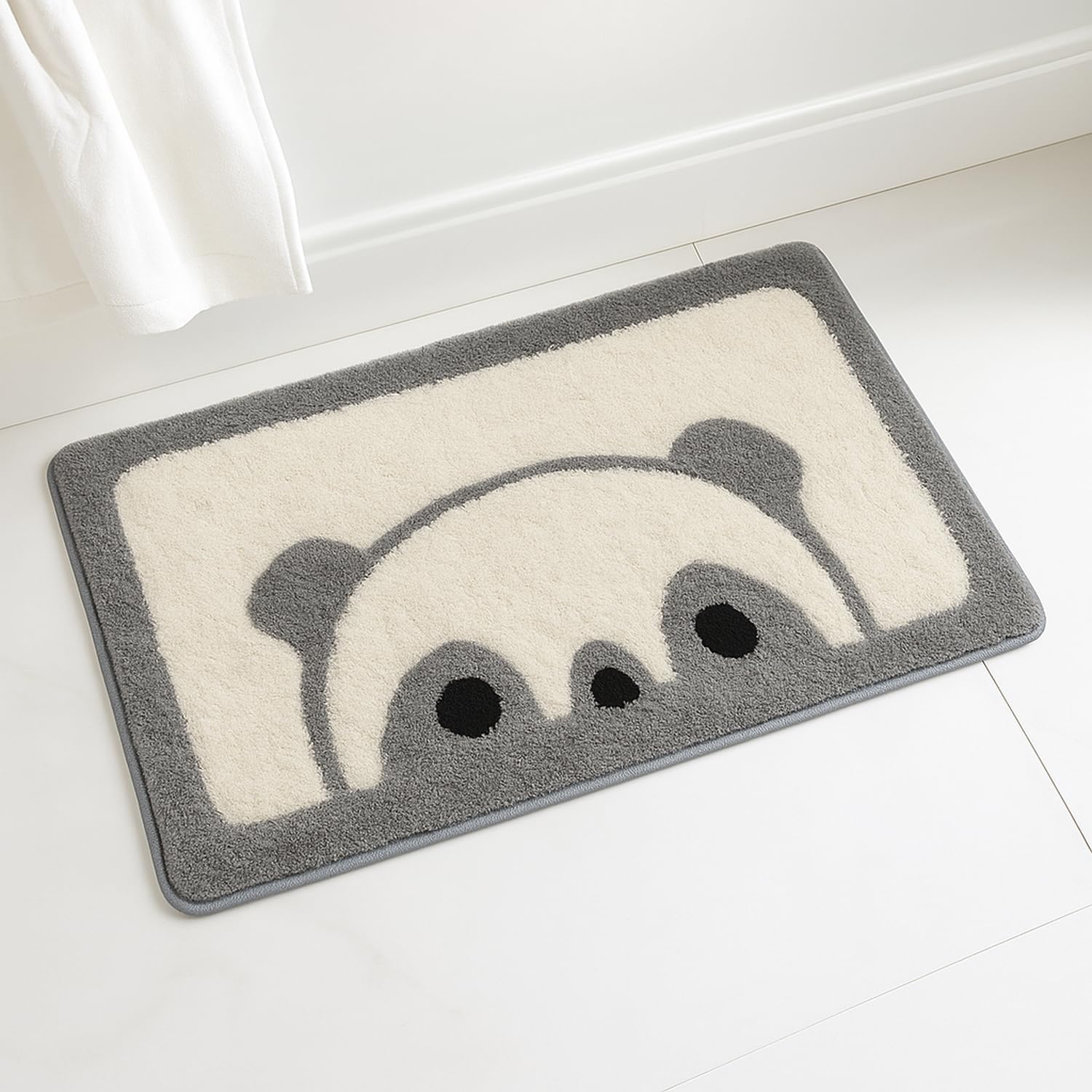 Canada Bath Mat Panda (40x60 cm, Grey)