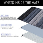 Luxury Bath Mat for Bathroom (40X60 Cm ,Shadow)