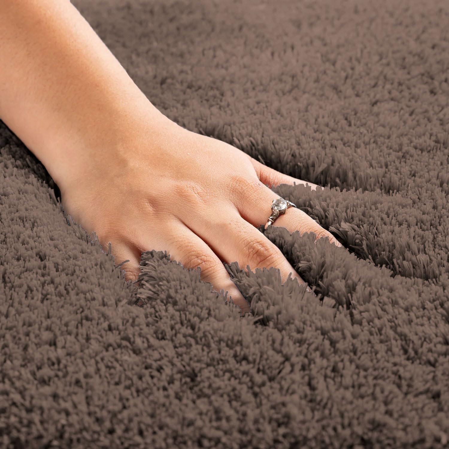 Vegas Microfiber Bath Mat (40x60 cm, Cocoa) Pack of 2