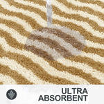 Berlin Bath Mat Super Sof Mat Pack of 2(38x58 cm ,Tabacco)