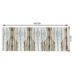 Sofa Cover for 3 Seater Tiger Print Plush Polyester ( 70x180 cm , Brown )