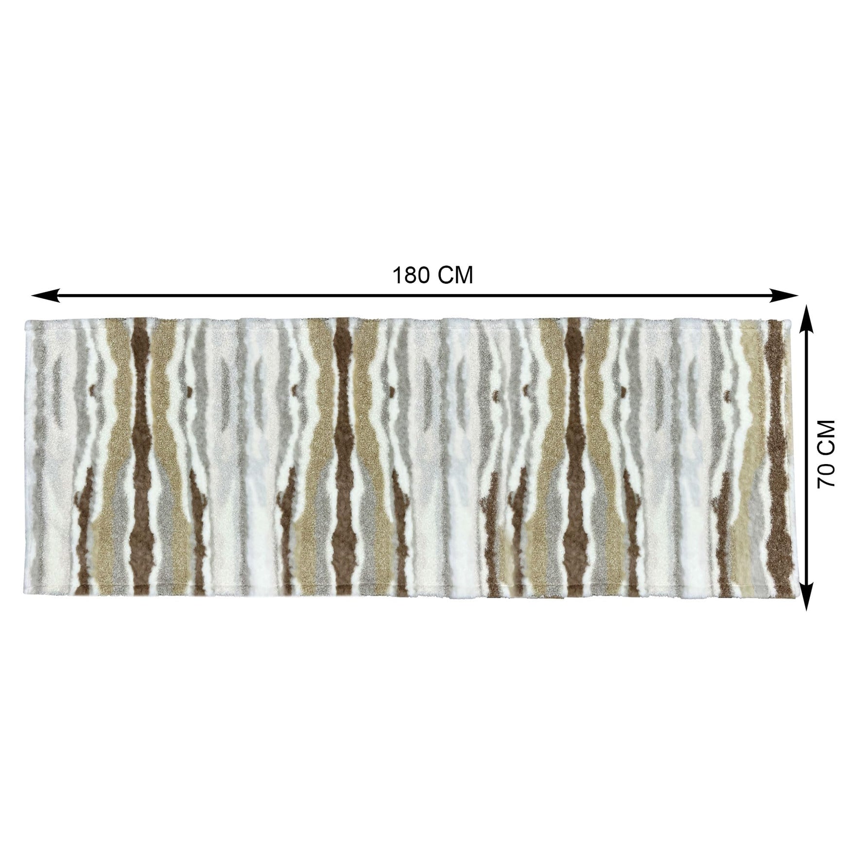 Sofa Cover for 3 Seater Tiger Print Plush Polyester ( 70x180 cm , Brown )